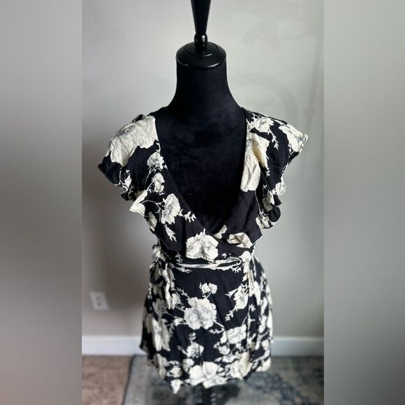 Free People Women's "French Quarter" Floral Boho Chic Cowgirl Wrap Dress Size XS - Picture 4 of 8